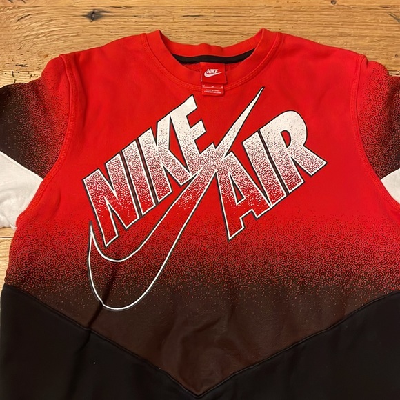 Vintage Nike Red Tag 90's Crewneck Sweatshirt Sz M - Picture 2 of 10